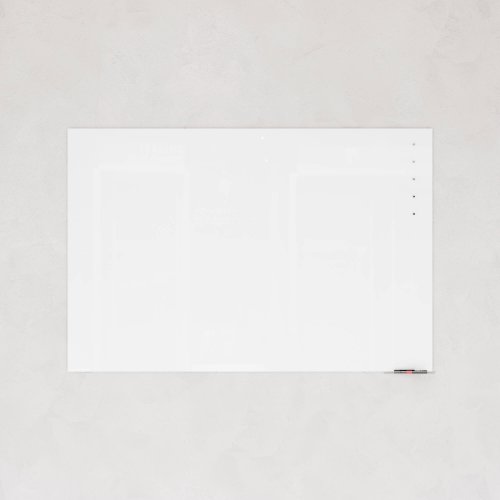 Стеклянная магнитно-маркерная доска белая 100 x 150 см