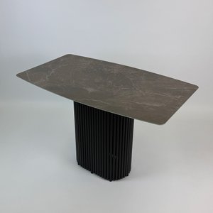 Обеденный стол TRUBIS с фотопечатью под тёмный мрамор, 120 х 71.5 см