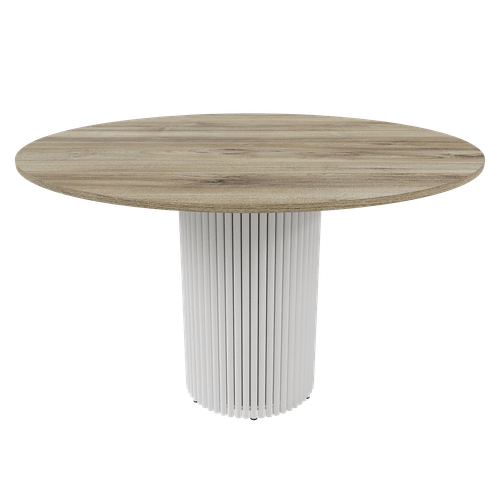 Обеденный стол TRUBIS Wood L D120 см, орех/белый