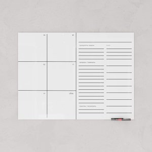 Стеклянный планер 60 x 90 см