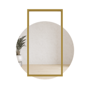 Зеркало в золотой раме KRAUGS, 89 х 79 см