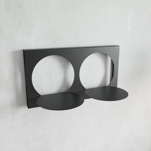 Полка GNUTUM черная, 64 x 34 см