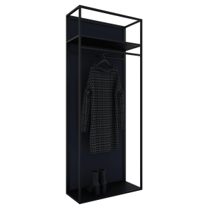 Зеркало-стеллаж KATARIS XL черный, 200 x 80 см