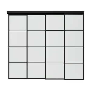 Каскадная перегородка с бесцветным стеклом CALISTASA