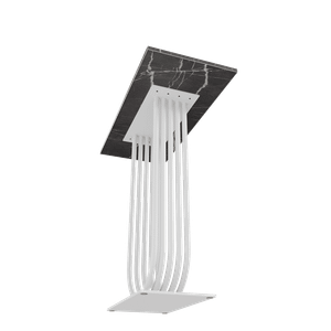 Консоль ARFEO 80 х 35 см, темный мрамор/белый