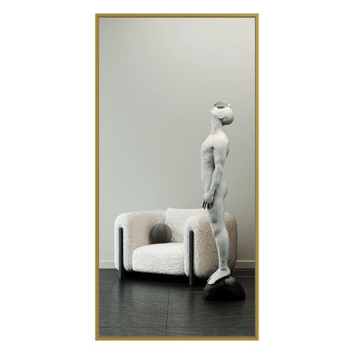 Зеркало в золотой раме HALFEO XL, 200 х 100 см
