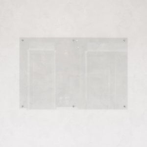 Стеклянная маркерная доска прозрачная 120 x 180 см