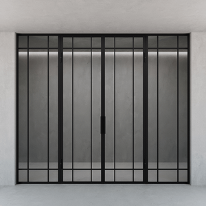 Распашная перегородка с бесцветным стеклом FLOROVIA