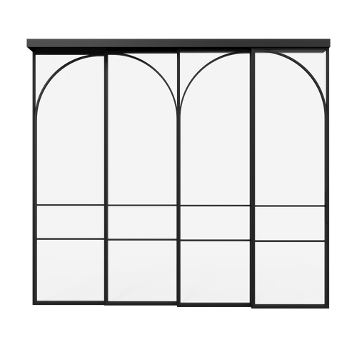 Каскадная перегородка с осветленным стеклом FLYIOT