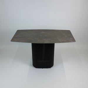 Обеденный стол TRUBIS с фотопечатью под тёмный мрамор, 120 х 71.5 см