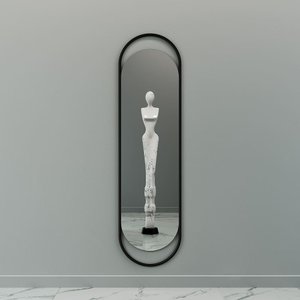 Зеркало в черной раме EVELIX L, 178 х 48 см