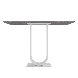 Консоль ARFEO 120 х 40 см, темный мрамор/белый