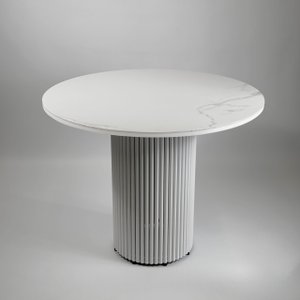 Обеденный стол с керамогранитом TRUBIS L D100 см