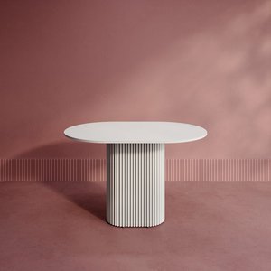 Обеденный стол TRUBIS Wood Oval 120 х 80 см, белый