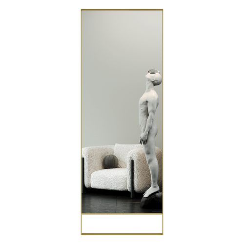 Зеркало в золотой раме HALFEO Slim Leg, 220 х 80 см