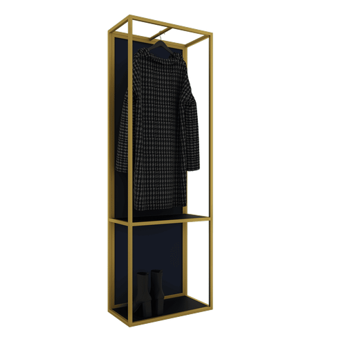 Зеркало-стеллаж KATARIS L золотой, 180 x 60 см