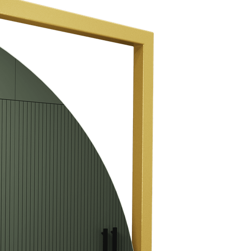 Зеркало в золотой раме KVADRUM M, 83 х 83 см