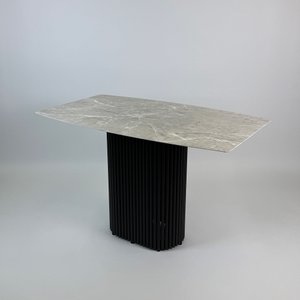 Обеденный стол TRUBIS Wood+Glass с фотопечатью под мрамор, 120 х 71.5 см