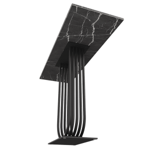 Консоль ARFEO 120 х 40 см, темный мрамор/черный