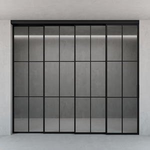 Каскадная перегородка с бесцветным стеклом BORKUMA