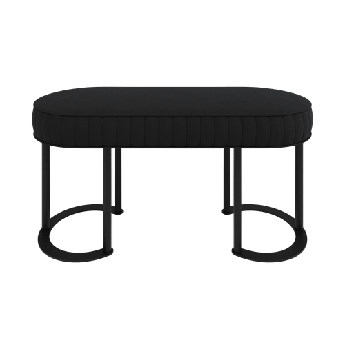 Банкетка DUHORSIX 100 х 39 см, черное сиденье/черный