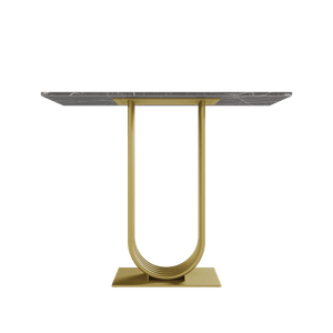 Консоль ARFEO 100 х 35 см, темный мрамор/золотой
