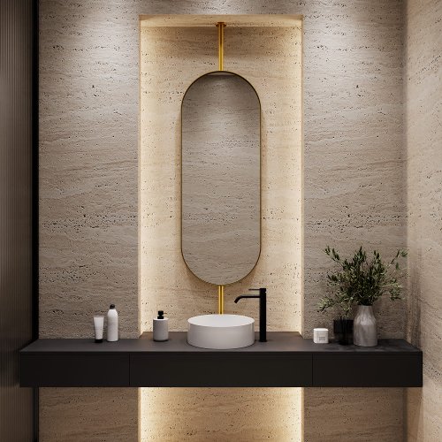 Зеркало в золотой раме VERUF M