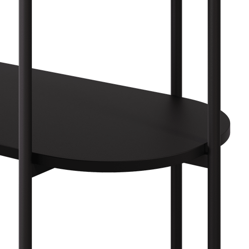 Стеллаж AMFERIX черный, 42 х 142 х 202 см