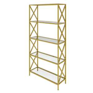 Стеллаж IKSONI золотой, 200 х 100 см