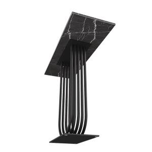 Консоль ARFEO 100 х 35 см, темный мрамор/черный