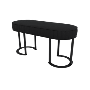 Банкетка DUHORSIX 100 х 39 см, черное сиденье/черный