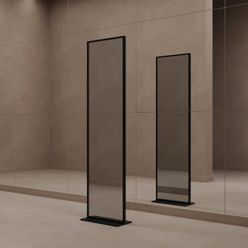 Зеркало в черной раме ZELISO-2, 185 х 45 см