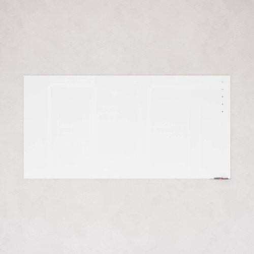 Стеклянная магнитно-маркерная доска белая 100 x 200 см