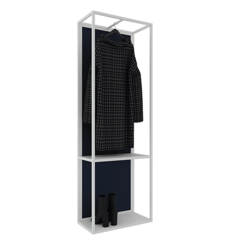 Зеркало-стеллаж KATARIS L белый, 180 x 60 см