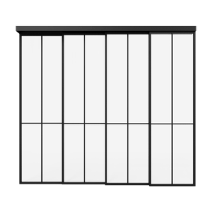 Каскадная перегородка с осветленным стеклом METHOYA