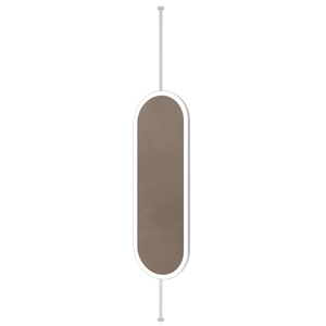 Зеркало в белой раме VERUF L LED