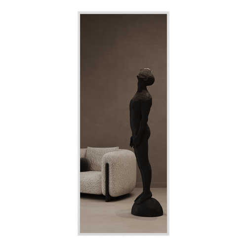 Зеркало-стеллаж KATARIS XL белый, 200 x 80 см