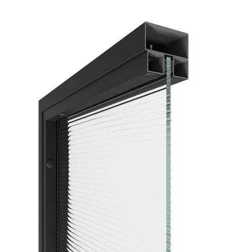 Перегородка с декоративной плёнкой ZONIQUE черная, 240 х 100 см