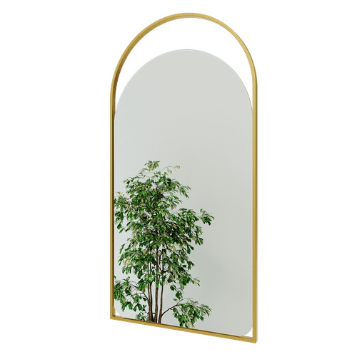 Зеркало в золотой раме ARKELO S, 102 х 52 см