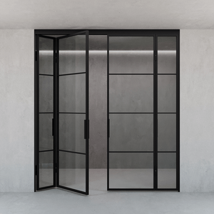 Перегородка-гармошка с бесцветным стеклом CALISTASA