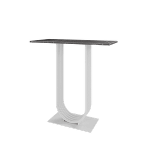 Консоль ARFEO 80 х 35 см, темный мрамор/белый
