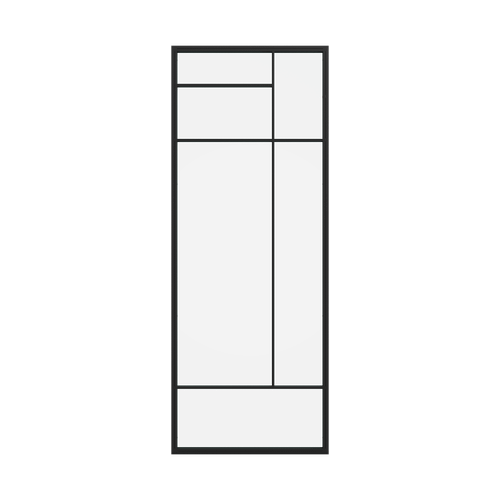 Статичная перегородка с бесцветным стеклом FURNIMA 100 х 260 см