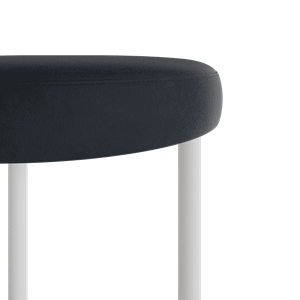 Пуф HORSIX 38 х 38 см, черное сиденье/белый