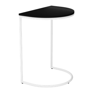 Журнальный столик EVEKIS Wood 40 х 54 см, черный/белый