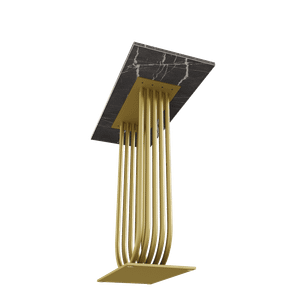 Консоль ARFEO 80 х 35 см, темный мрамор/золотой