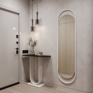 Зеркало в белой раме EVELIX L, 178 х 48 см