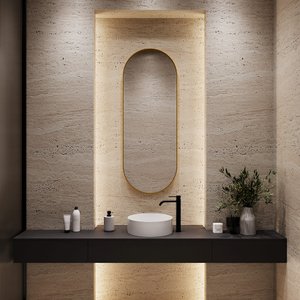 Зеркало в золотой раме NOLVIS M, 136 х 51 см