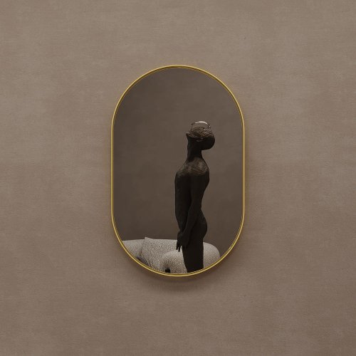 Зеркало в золотой раме NOLVIS S, 81 х 51 см