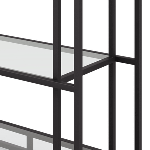 Стеллаж LATTISUM черный, 40 х 102 х 204 см