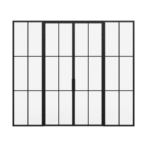 Распашная перегородка с осветленным стеклом BORKUMA